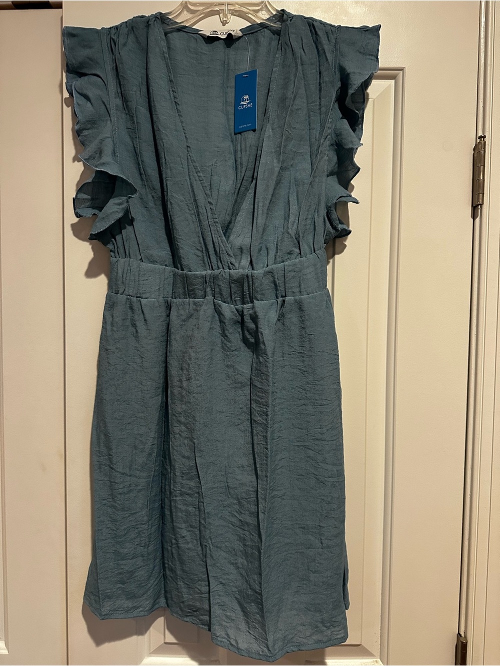 Cupshe Slate Blue Lightweight Top